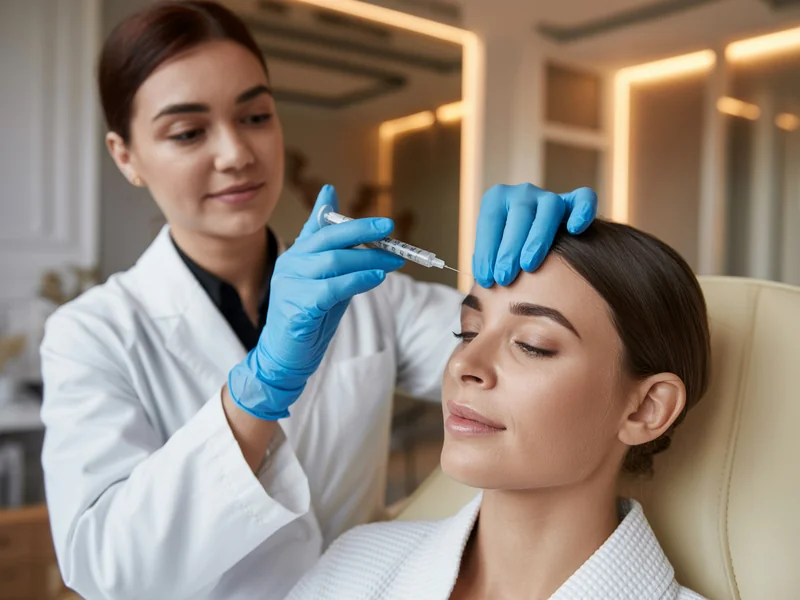 Physician performing precise Botox injection at Templus Life